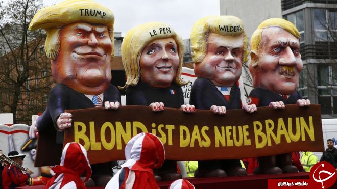 تمسخر ترامپ در یک جشنواره آلمانی+تصاویر