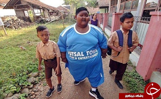 عکس/ چاق‌ترین پسر دنیا به مدرسه رفت